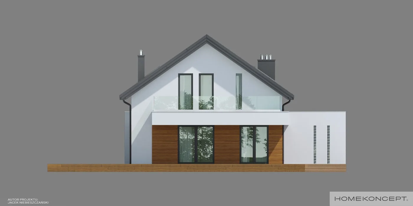 Elewacja boczna lewa