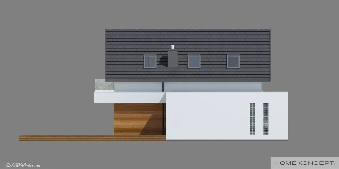 Elewacja boczna prawa