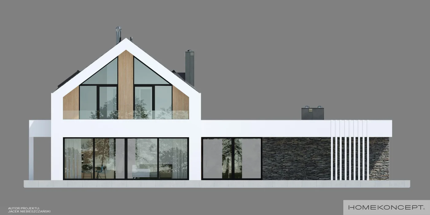 Elewacja boczna lewa