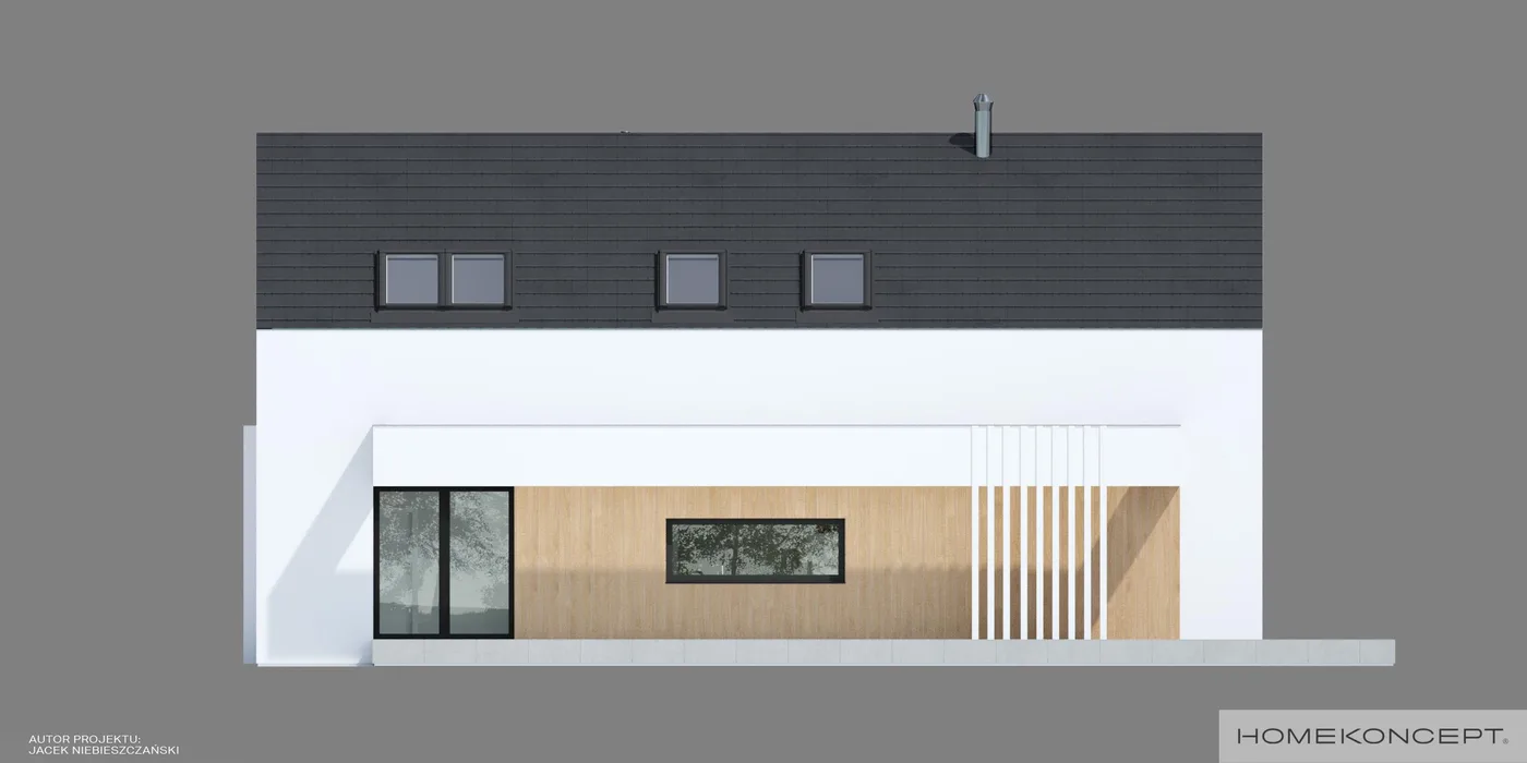 Elewacja boczna prawa