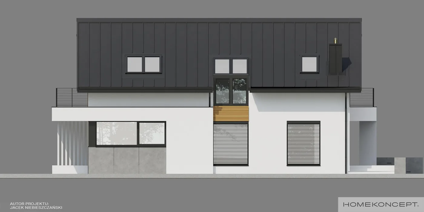 Elewacja boczna prawa