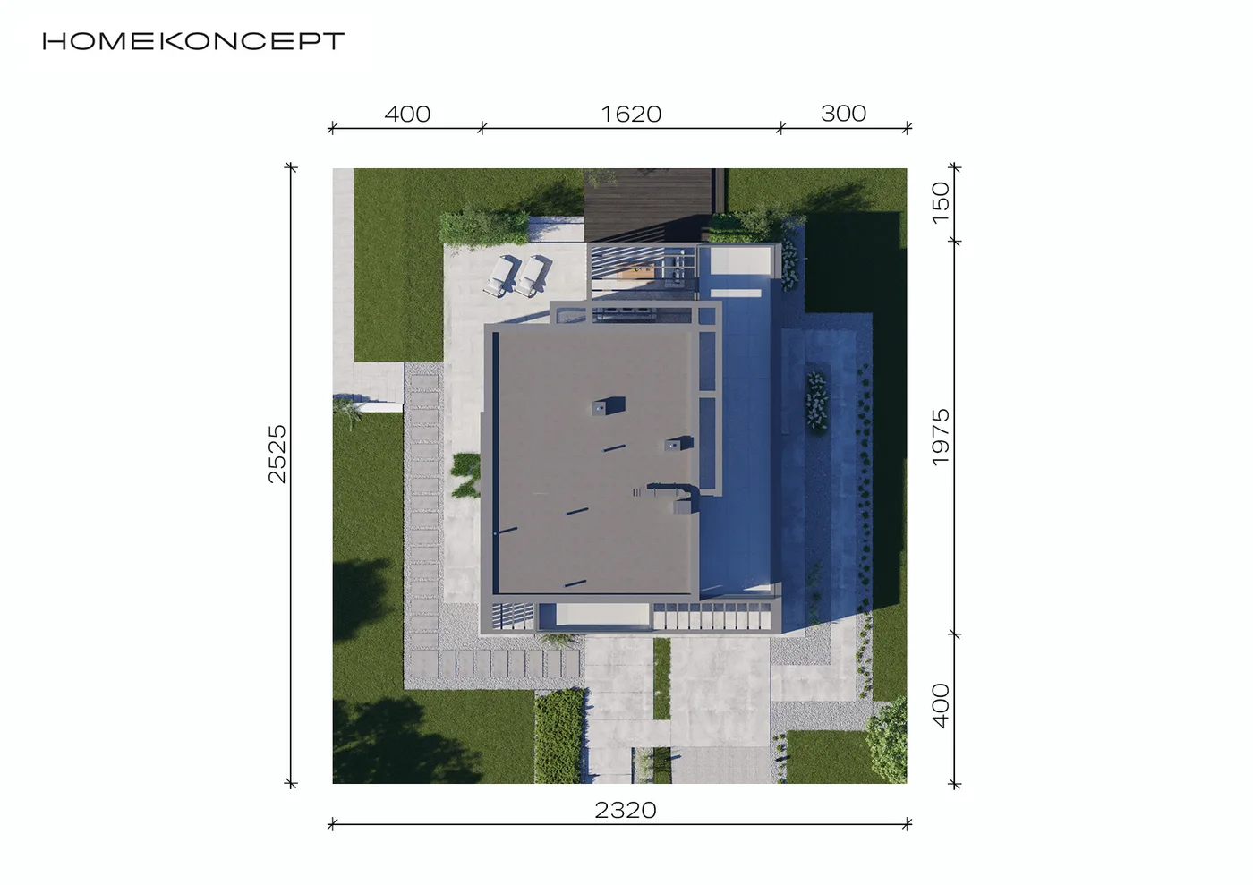 Usytuowanie na działce