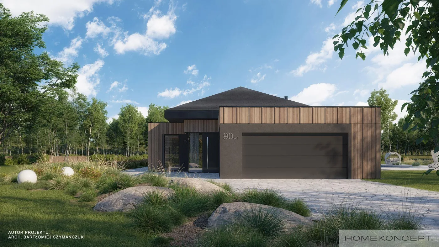 Wizualizacja HOMEKONCEPT 90 wariant 01 - zdjęcie 3