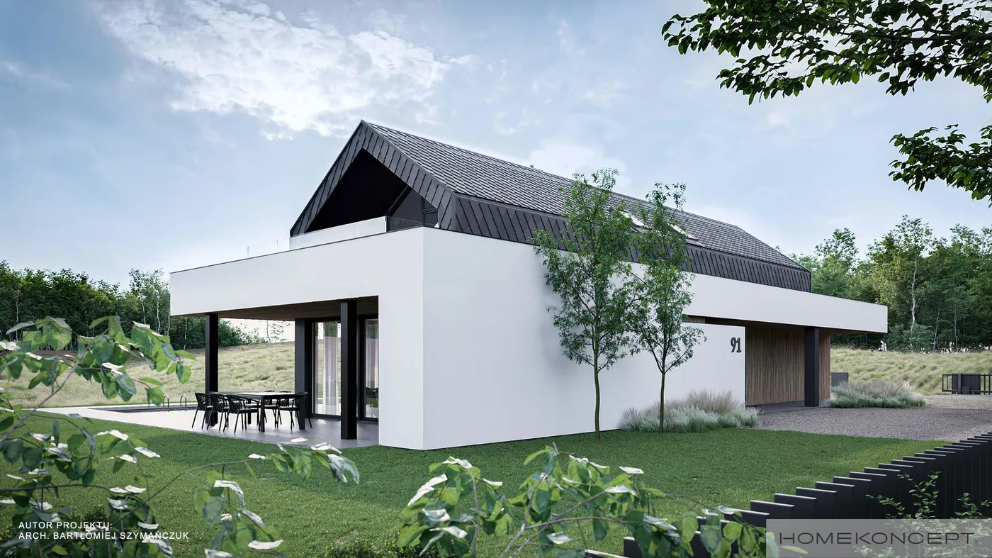 Wizualizacja HOMEKONCEPT 91 wariant 01 - zdjęcie 2