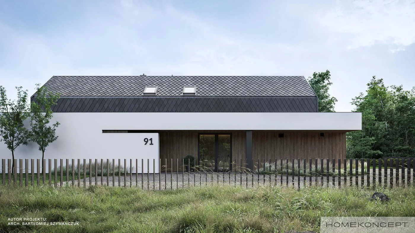 Wizualizacja HOMEKONCEPT 91 wariant 01 - zdjęcie 3