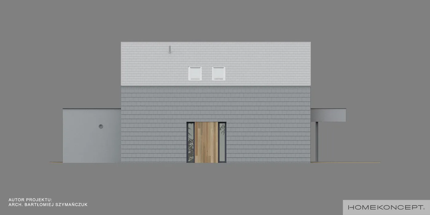 Elewacja boczna prawa