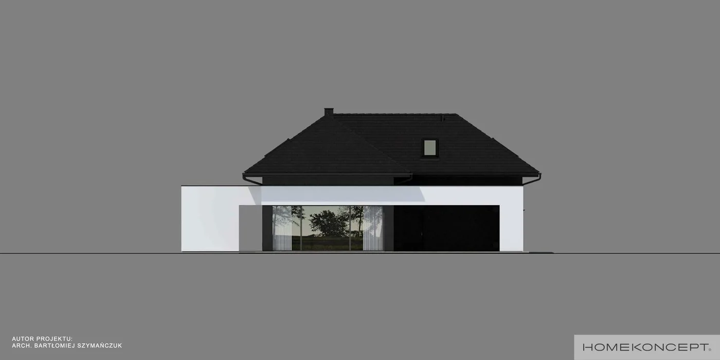 Elewacja boczna lewa