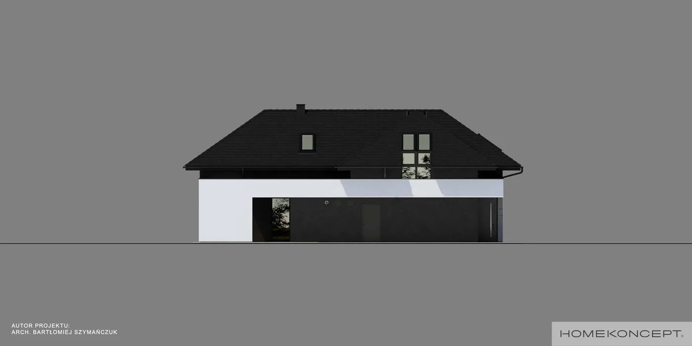 Elewacja boczna prawa