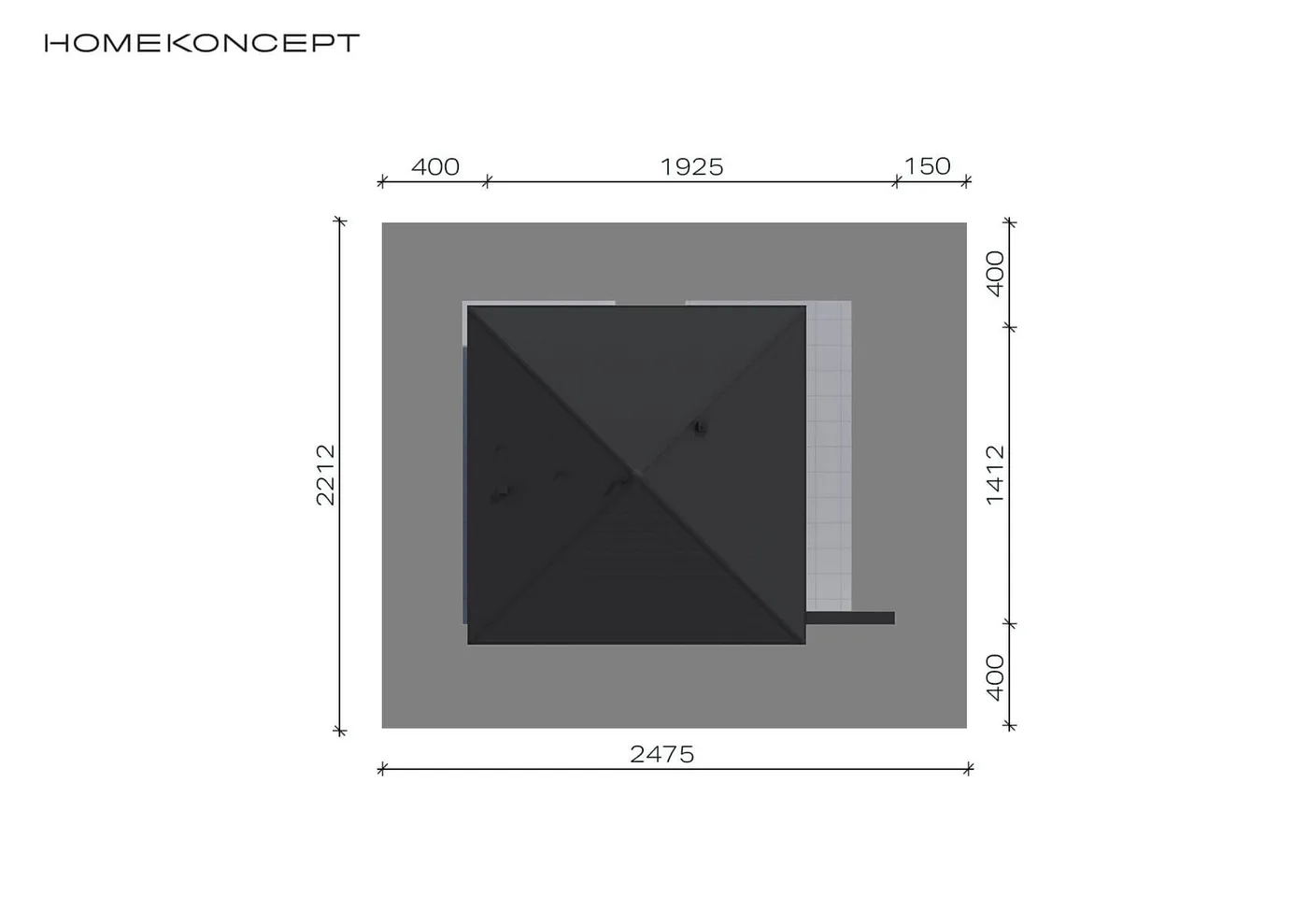 Usytuowanie na działce