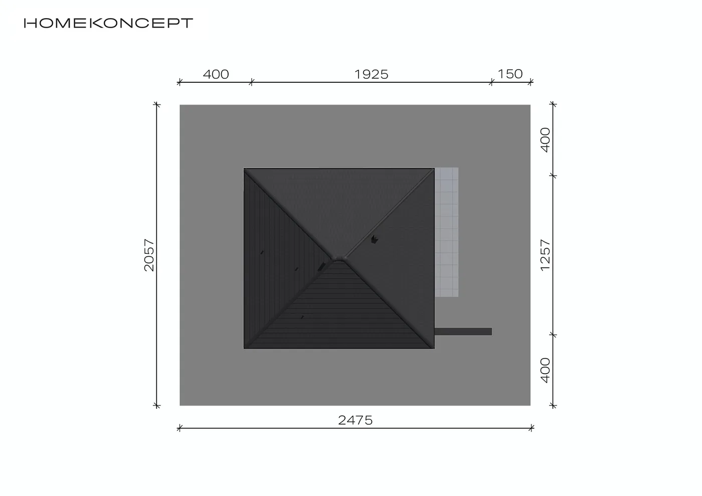 Usytuowanie na działce