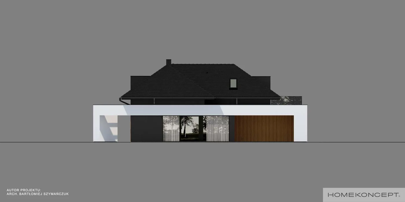 Elewacja boczna lewa