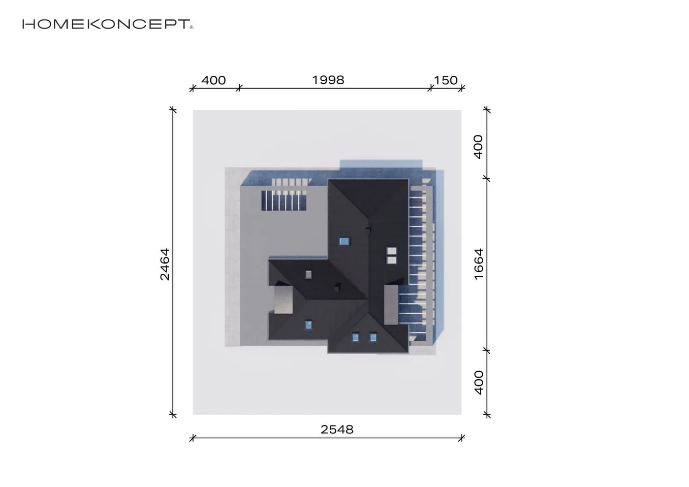 Usytuowanie na działce
