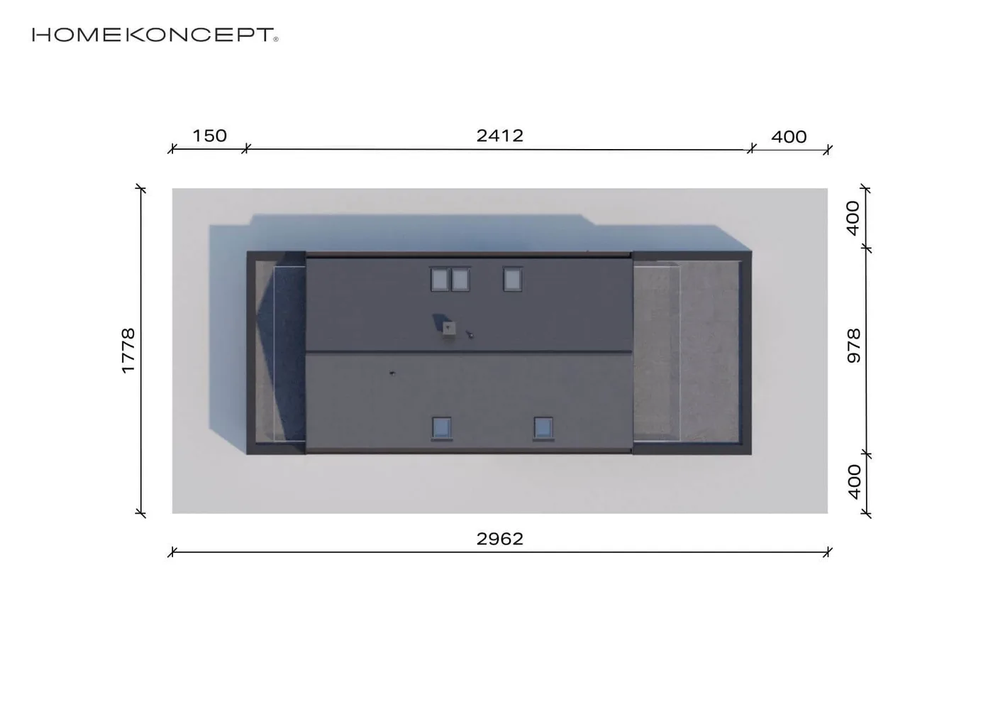 Usytuowanie na działce