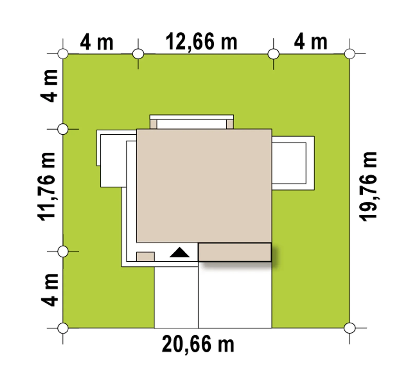 Usytuowanie na działce